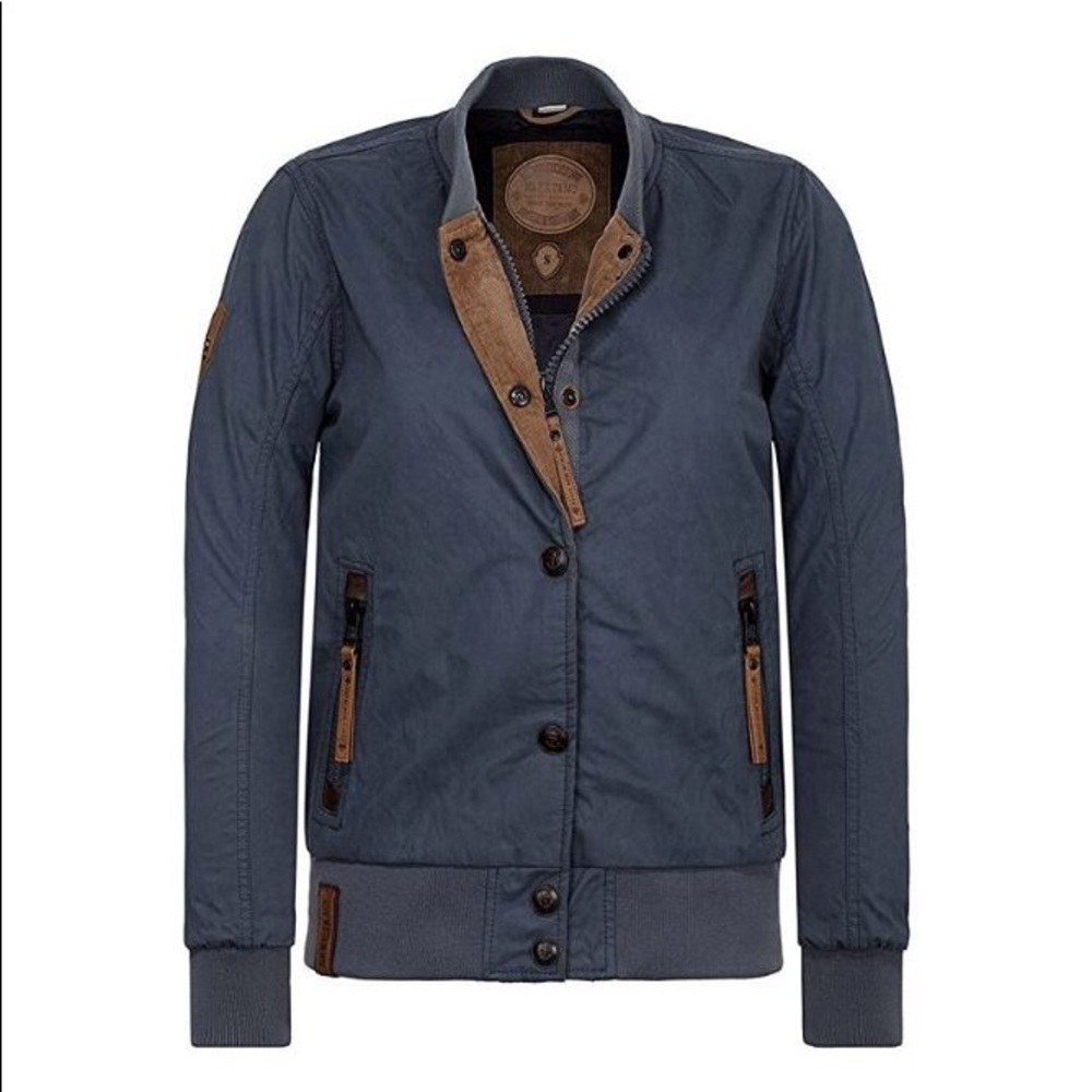 NWT Naketano Women's Bomber Jacket, Steel M